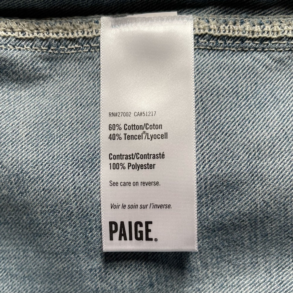 Paige Tula Lace Up Sleeveless Denim Dress - Picture 7 of 9